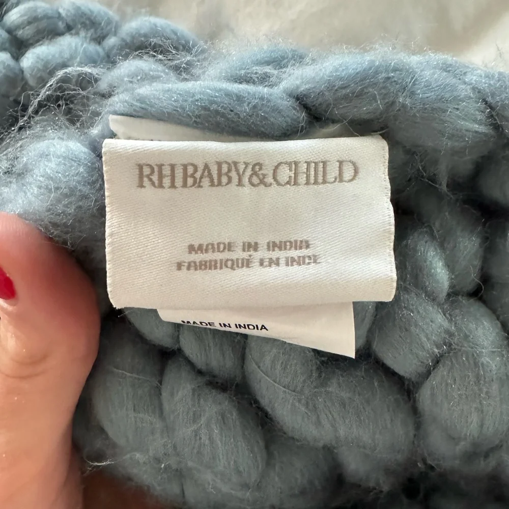 RH Baby & Child Chunky Hand-Knit Bed Throw